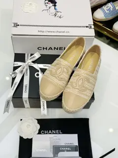 Chanel fisherman shoes new color woven