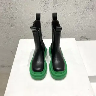 BOTTEGA VENETA high version couple’s mid-tube wave bottom series Martin boots