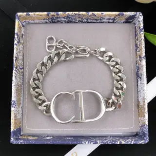DIOR original new product CD logo necklace High-end quality