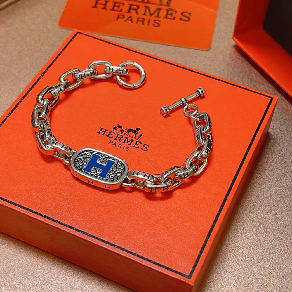 New Hermès bracelet thickened version platinum version. High-end precision version