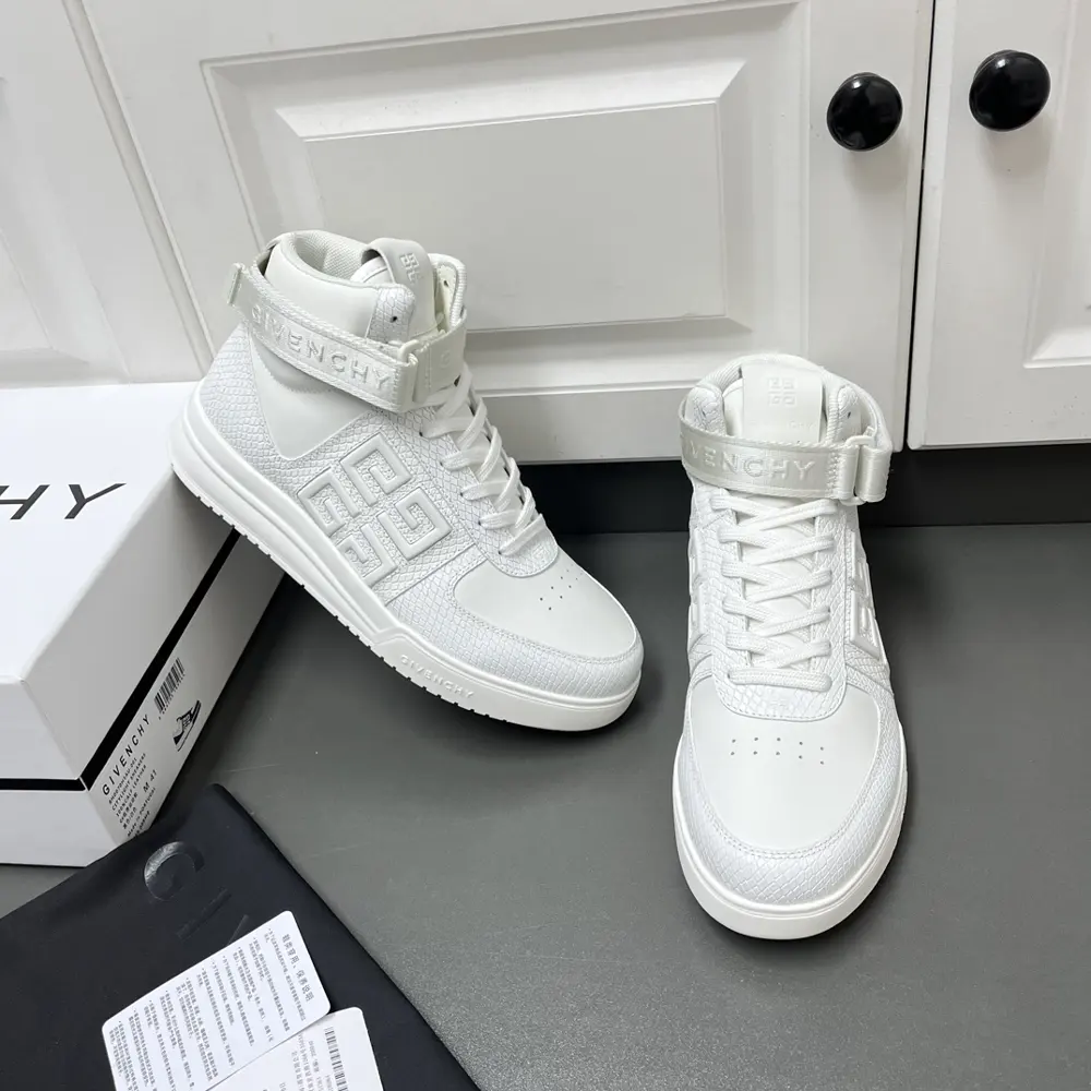 Givenchy G4 high-top series cow leather casual sports shoes