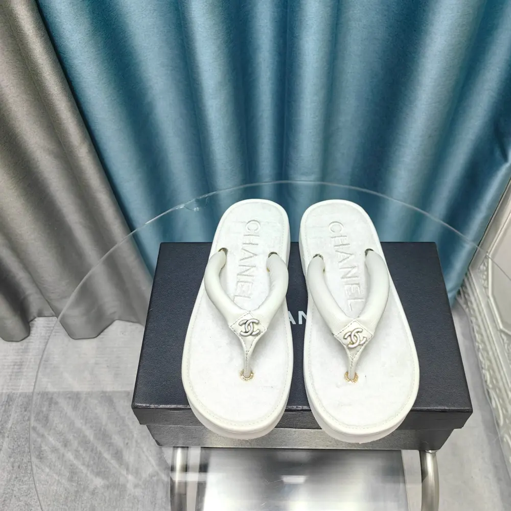 Chanel bread slippers