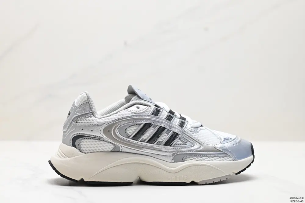 Adidas OZMILLEN Adidas retro black and silver color matching low-top cushioning sports IF6582