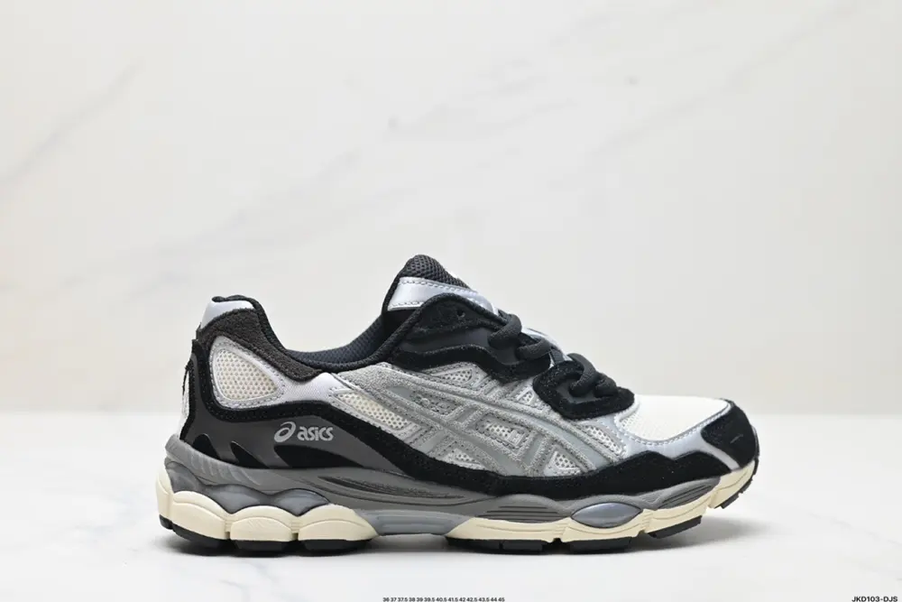 ASICS/Asics GEL-NYC 2055 breathable mesh upper with some synthetic leather material. Adopts 1201A789-100