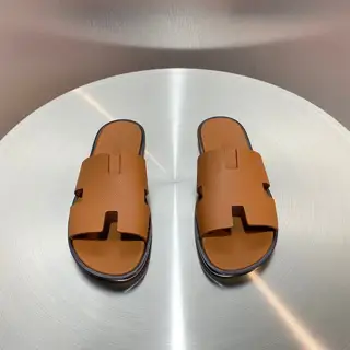 Hermès Classic H Slippers ~ High-end men’s sandals• beach shoes slippers ~ counter