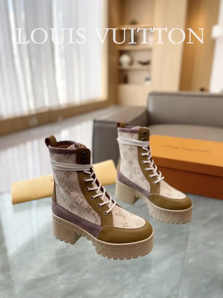 Louis Vuitton thick-soled shoes 2022 counter synchronization New counter new colors