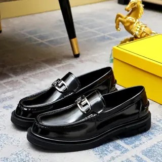 FENDI men’s formal leather shoes Classic series not to be missed The