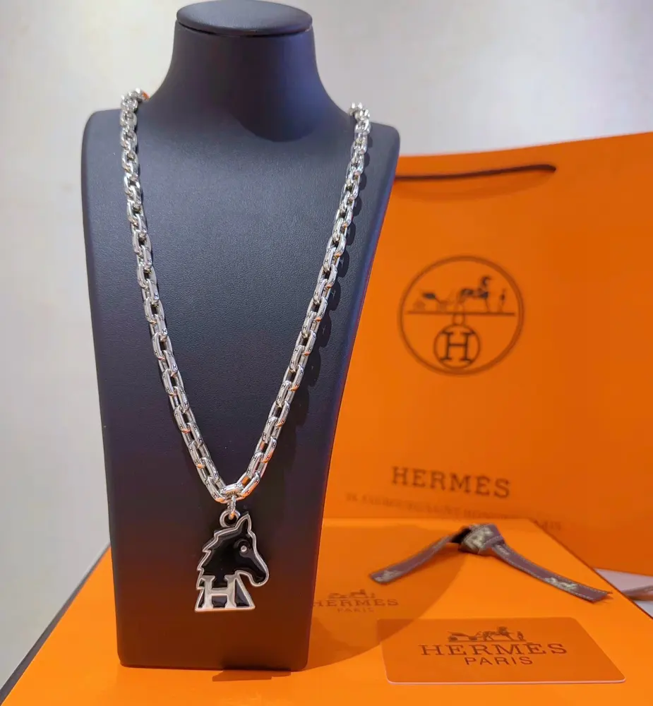 HERMES necklace H series jewelry imported and customized. High-end chain classic match new