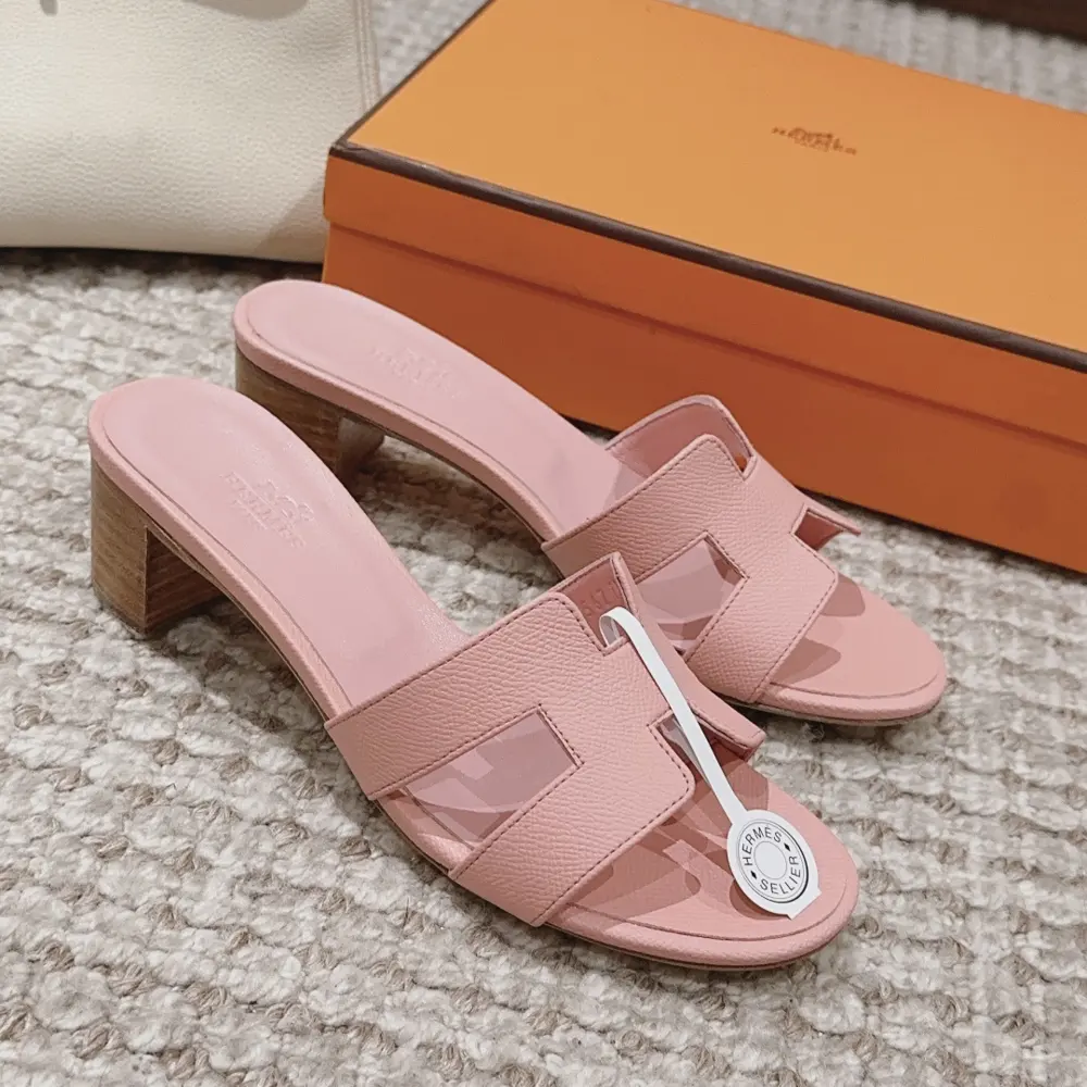 Hermes Palm print Heels