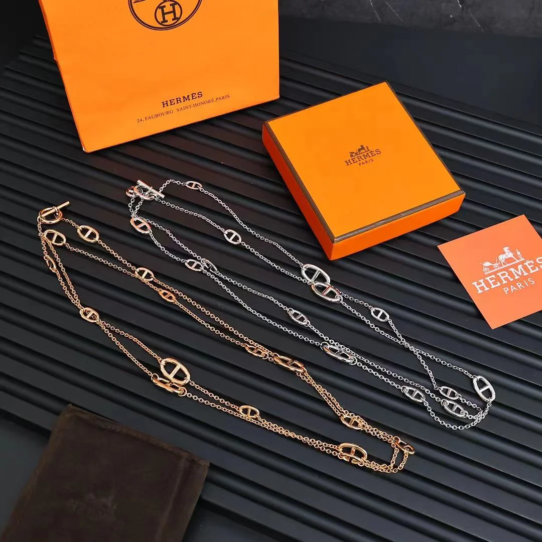 Hermes pig nose long chain