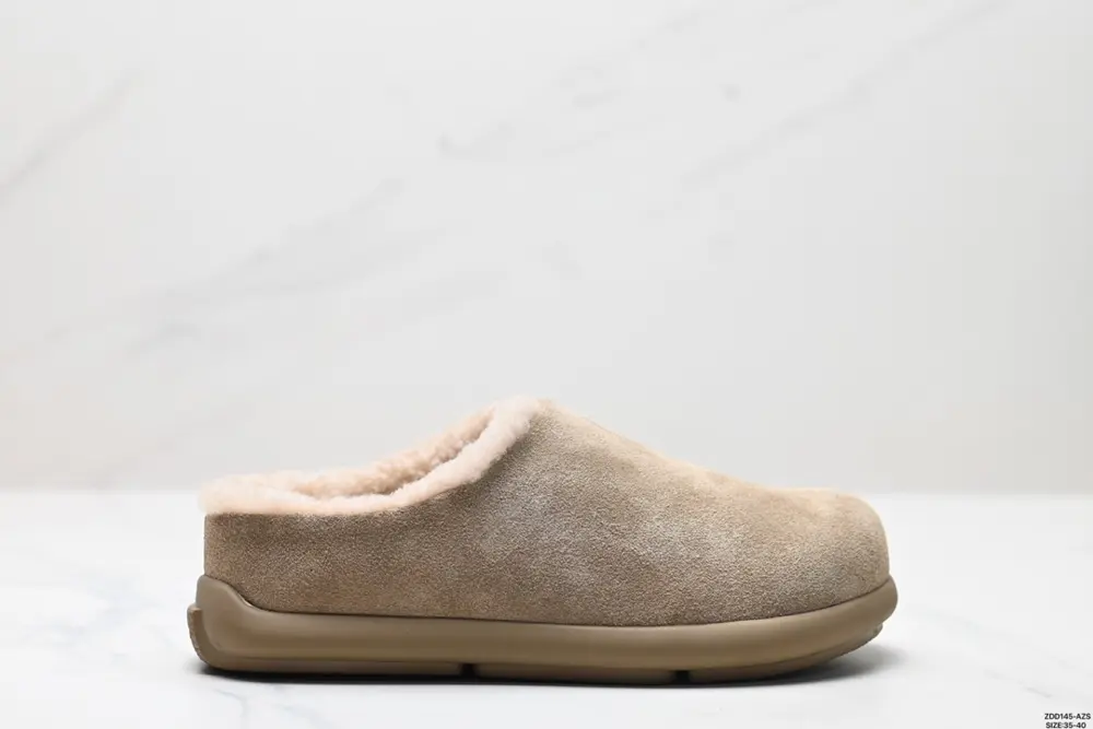UGG retro all-match half-slip Birkenstock loafers