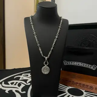 Chrome Hearts Classic Vintage Twist Necklace Gourd Pendant