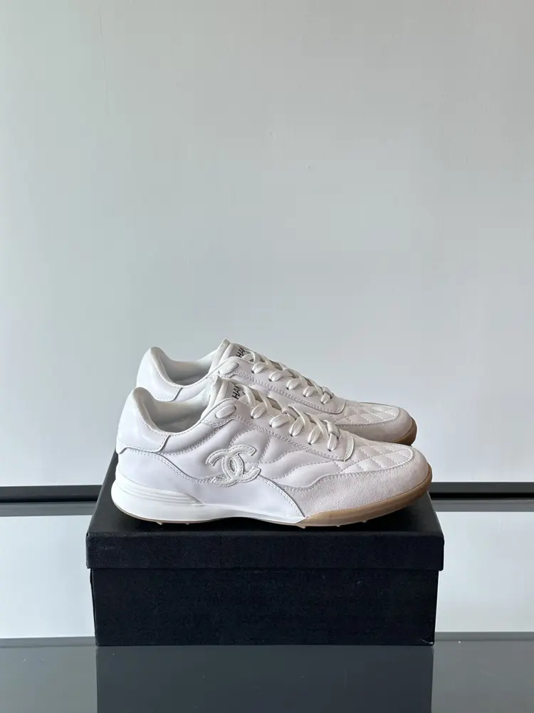 Chanel Panda Light Diamond Pattern Hidden Model Tennis Shoes Baseball Shoes