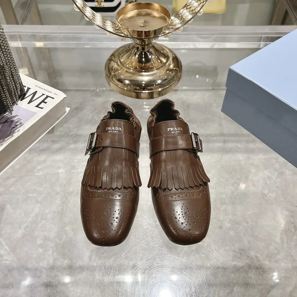Prada Tassel Retro Loafers