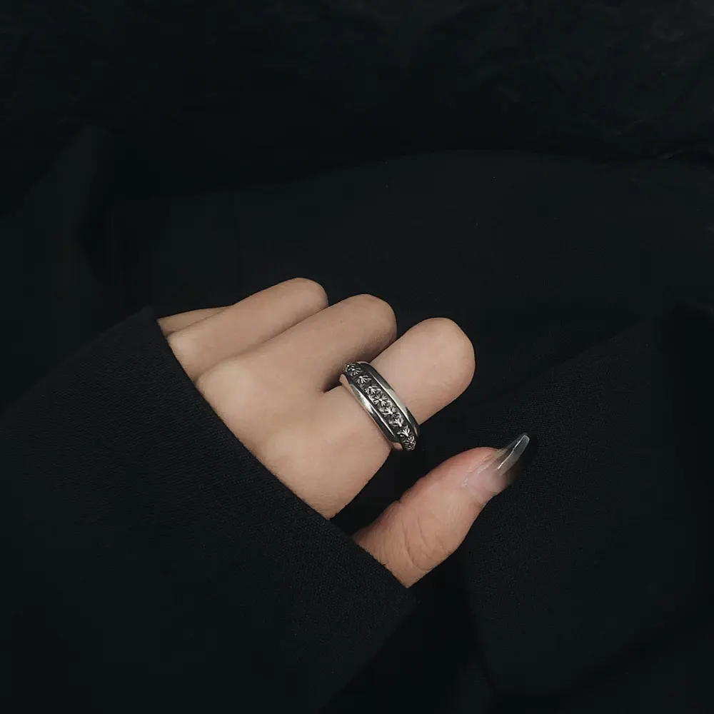 Chrome Hearts open cross ring