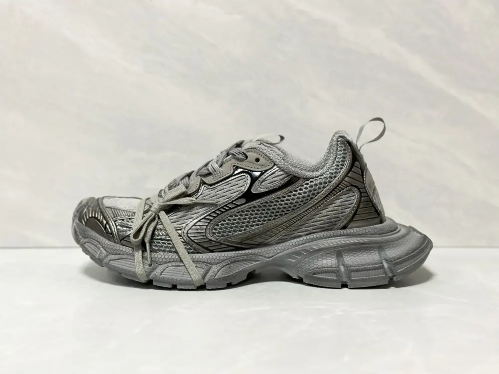 Balenciaga 3XL mesh lace-up distressed low-top dad shoes for men and women