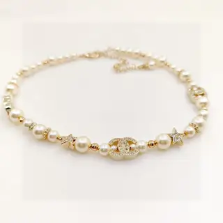 Chanel White Pearl Necklace