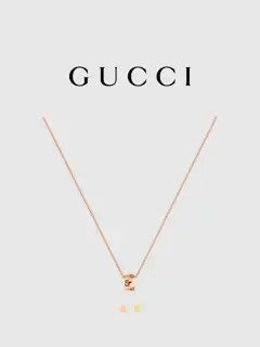 GUCCI Icon series 18K gold GG necklace