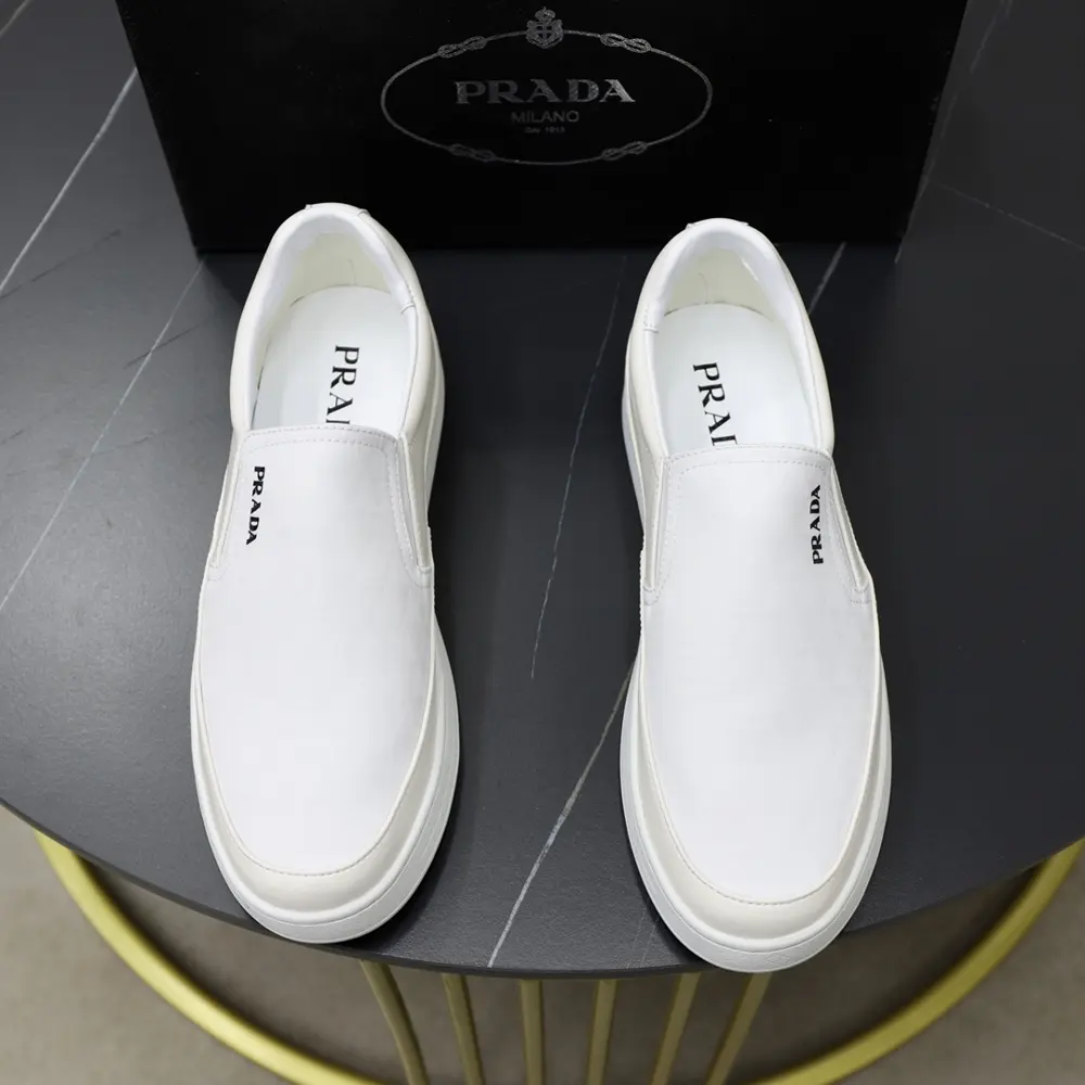 Prada sneakers. Material: original brand cloth with soft sheepskin lining