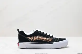 Vans Knu SKool Vans fat version color-blocked low-top classic bread shoes for men and women