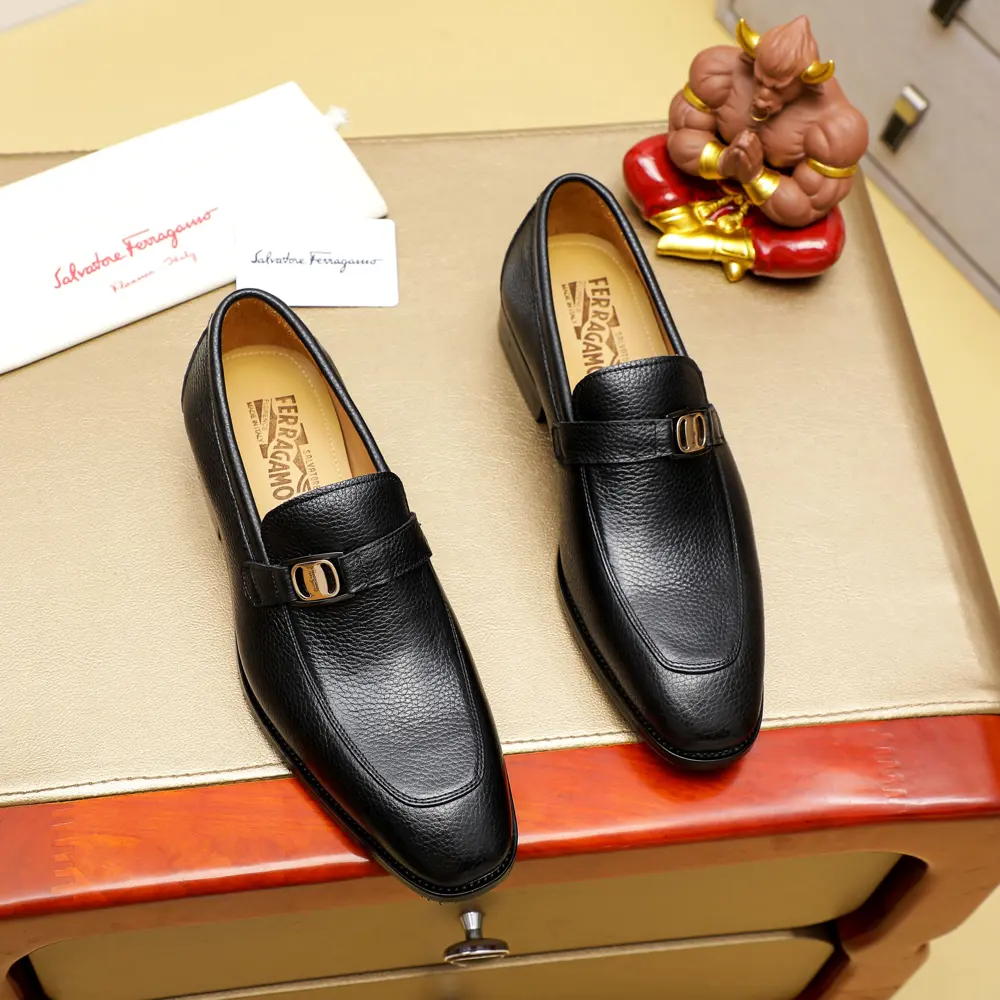 Salvatore Ferragamo Ferragamo hot-selling fashion leather shoes Official counter 1:1