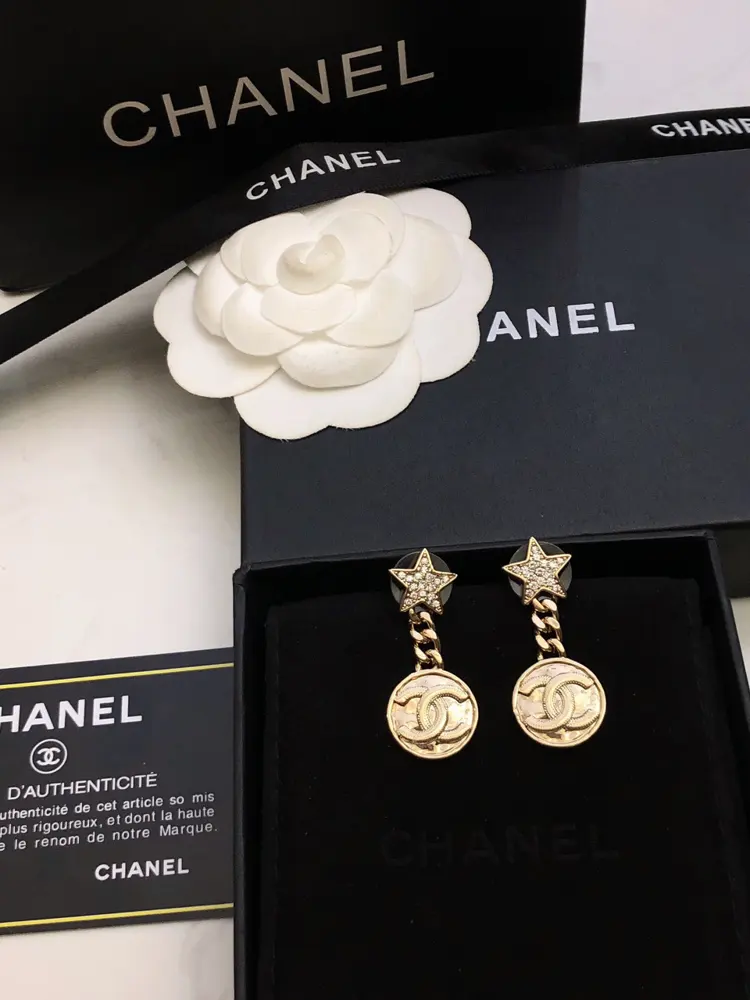 Chanel star earrings