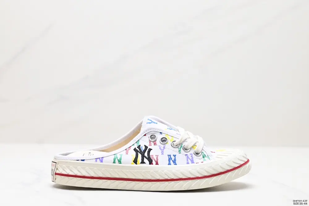 MLB Biscuit Shoes NY Yankees Retro Canvas Half Slippers 32SHS1011