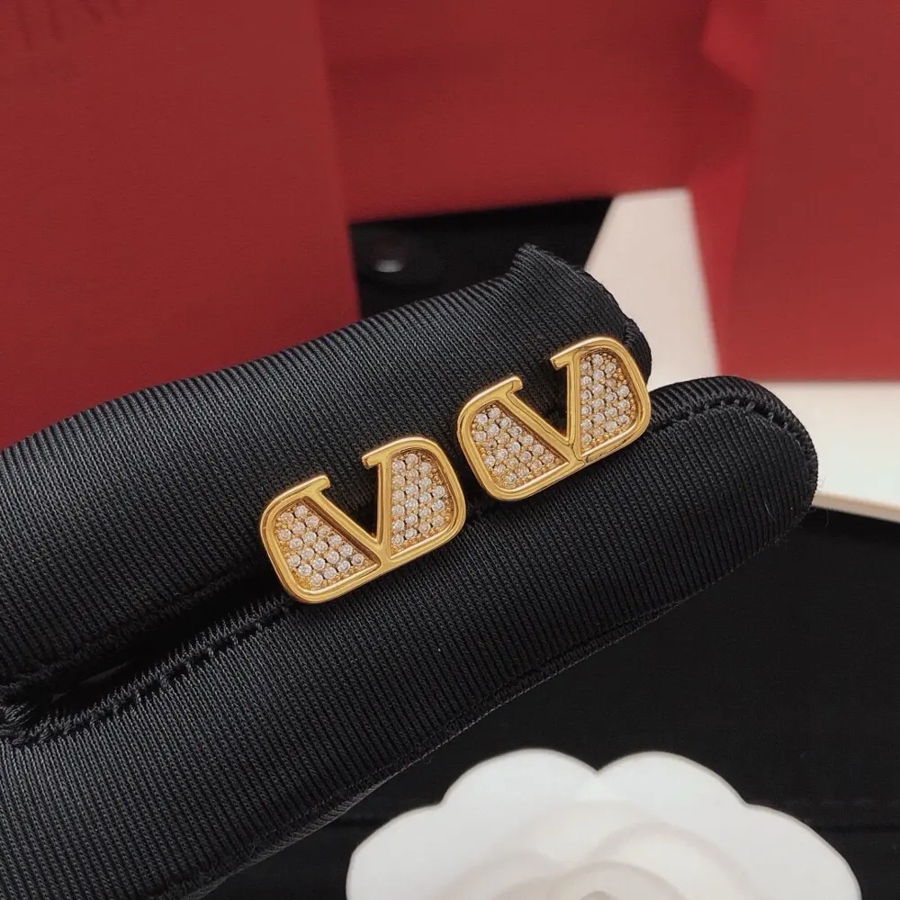 Valentino earrings with diamonds