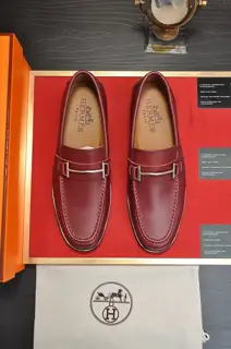 Hermès business leather shoes imported cowhide + sheepskin lining Extraordinary texture