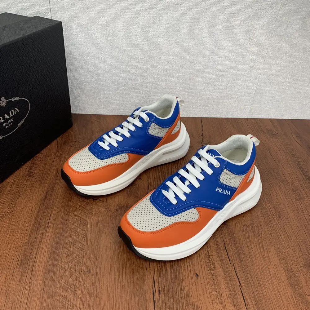 Prada Men’s Leather Casual Sports Shoes