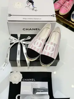 Chanel Navy Style Fisherman Shoes Top Edition The inner lining and foot pads