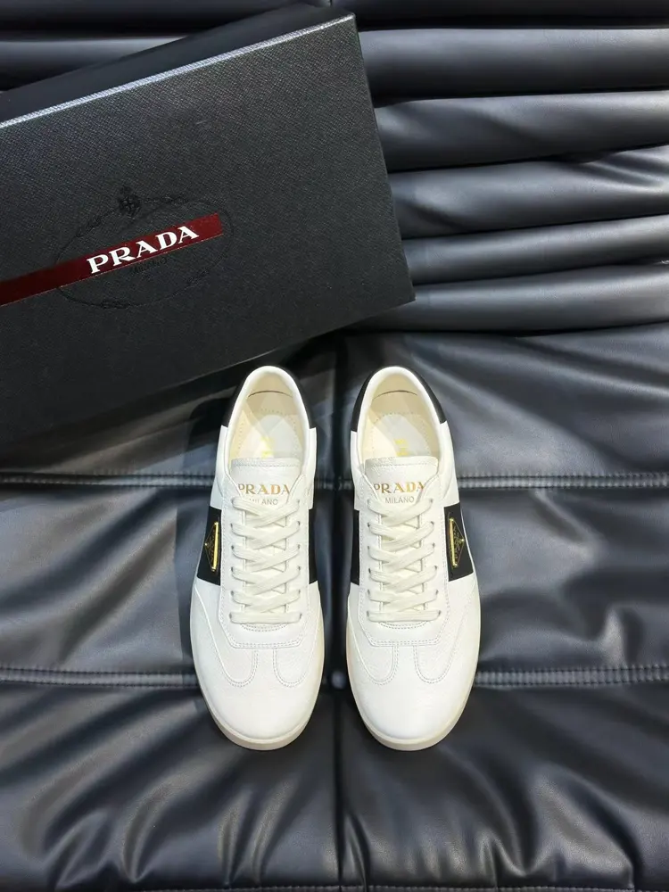 Prada men’s leather sneakers