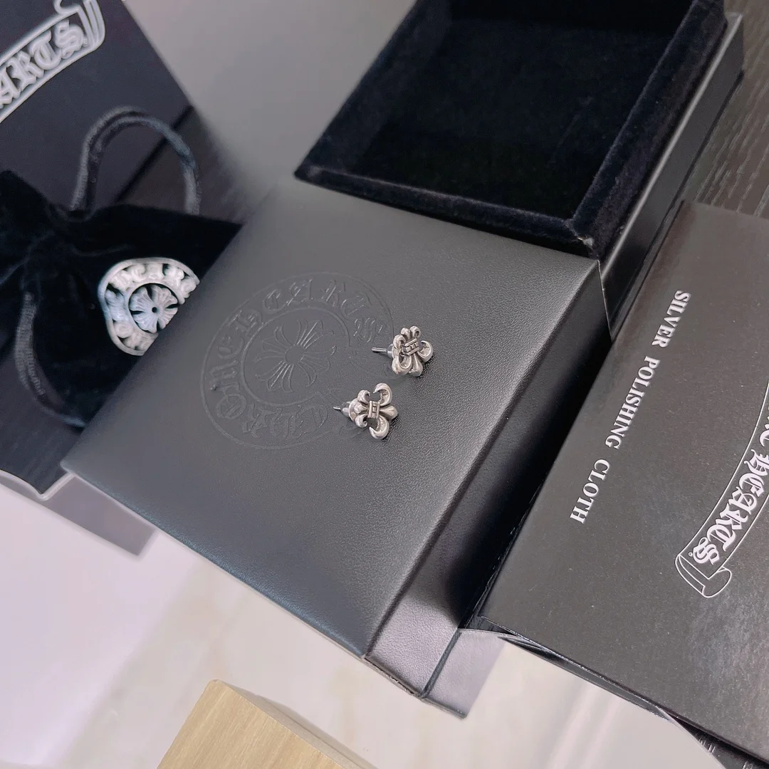 Chrome Hearts Thai silver earrings