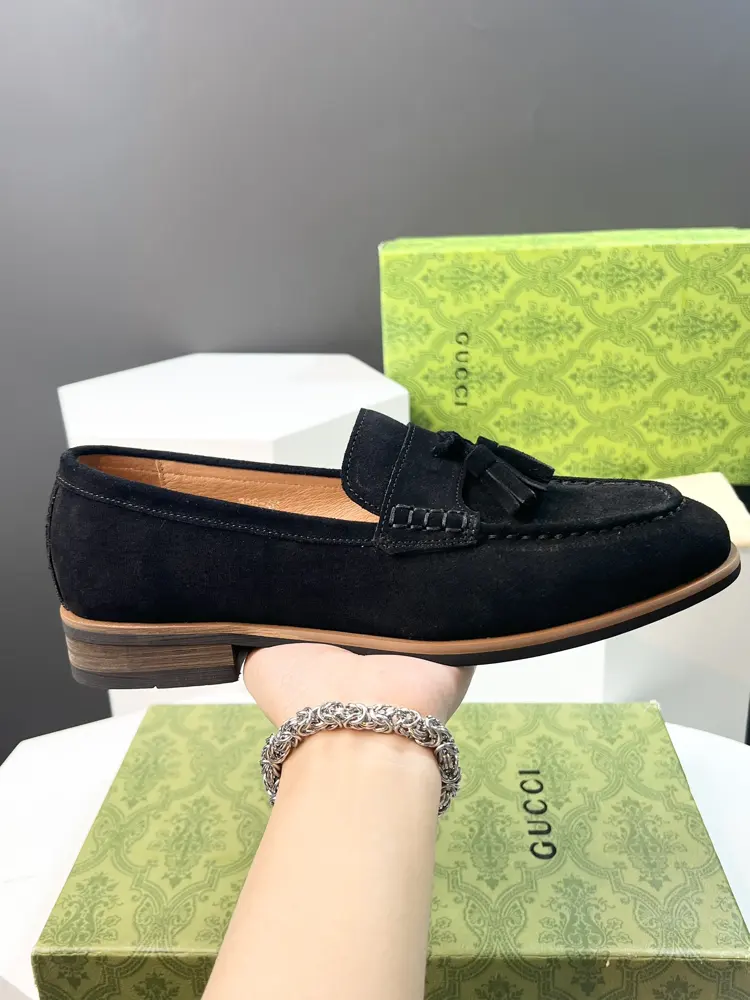 Gucci men’s fashion casual leather shoes