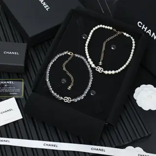 Chanel Alphabet Bead Necklace