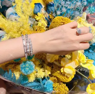 Cartier narrow version of the star bracelet