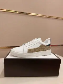 Gucci casual shoes upper Imported cowhide official website 1:1 fabric