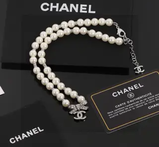 Chanel 100th Anniversary Pearl Necklace and Clavicle Chain