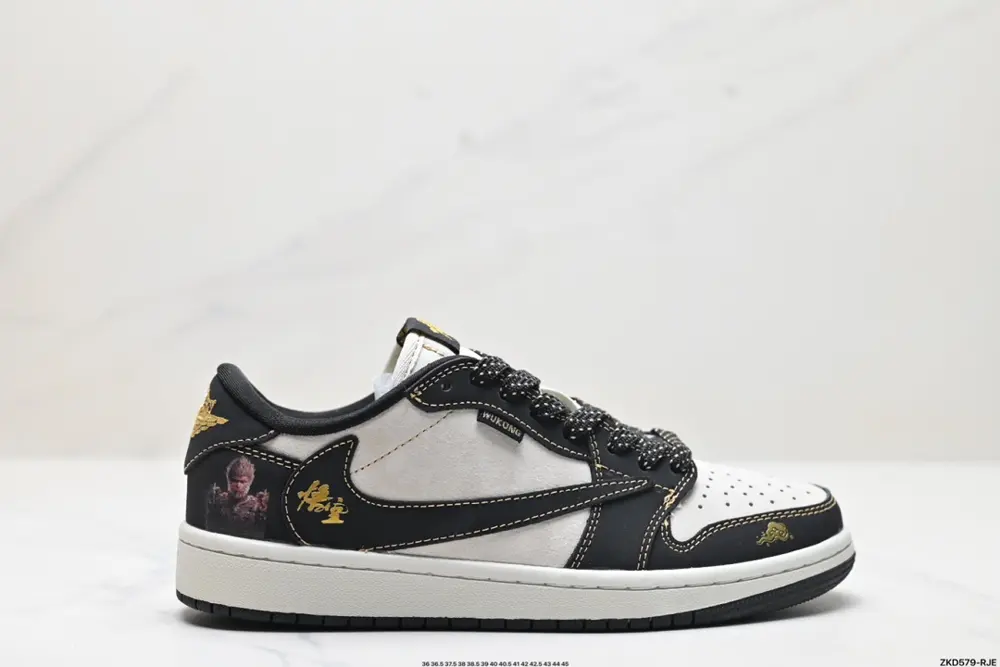 Nike AJ1 reverse hook Travis Scott x Air Jordan 1 “Reverse Mocha” AJ1 Joe 1 TS Lightning CH6336-012