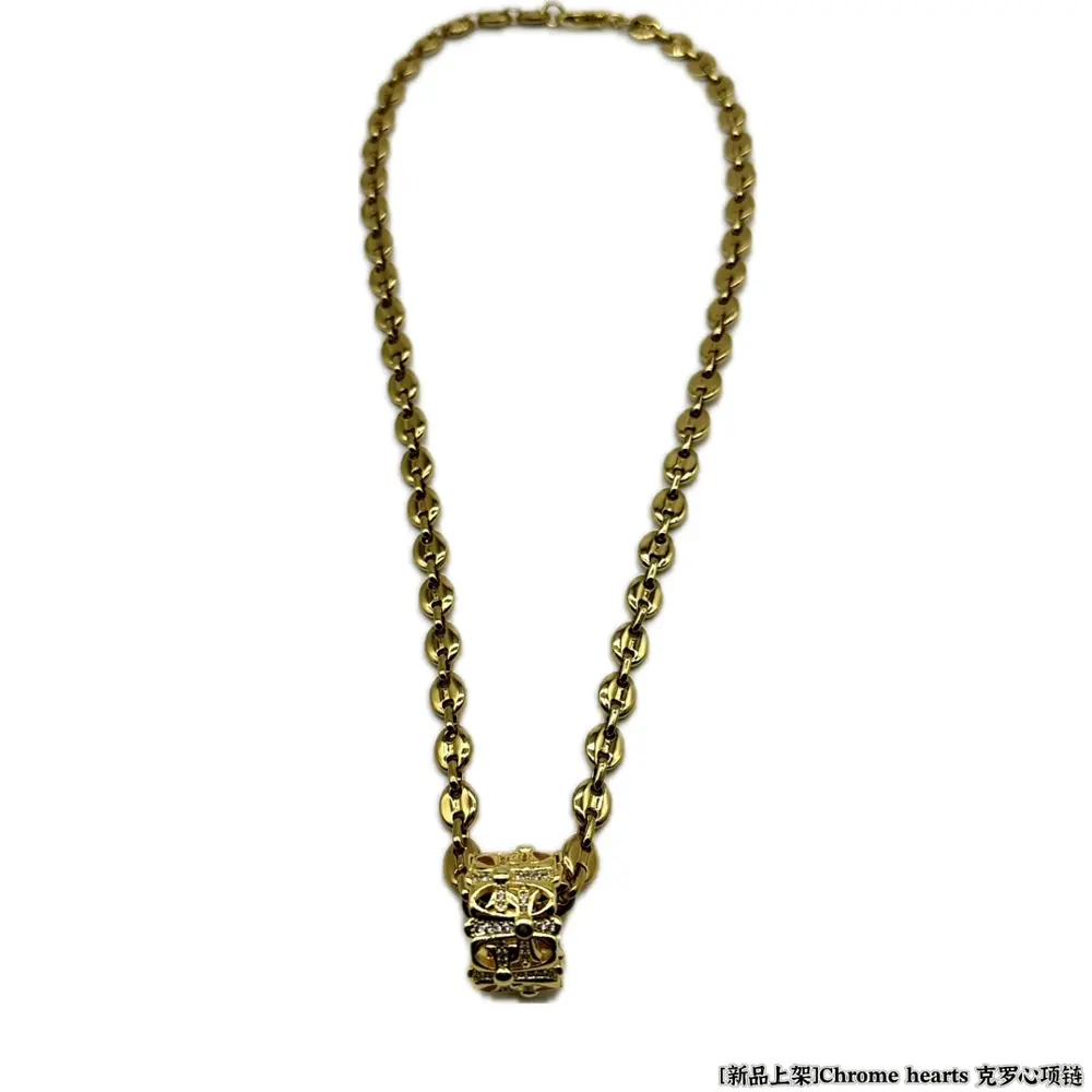 Chrome Hearts gold necklace