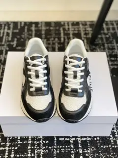 Celine RUNNER CR-03 sneakers with CELINE logo on tongue and back. CR-03 printed on the side