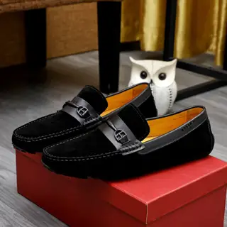 Bally loafers are on sale at the counter