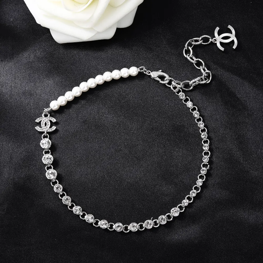 Chanel Double C Necklace Collarbone Necklace