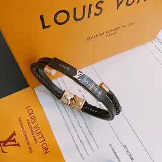Louis Vuitton leather bracelet