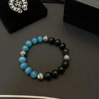 Chrome Hearts Classic Retro Multi-element Obsidian Bracelet