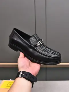 Fendi business formal leather shoes