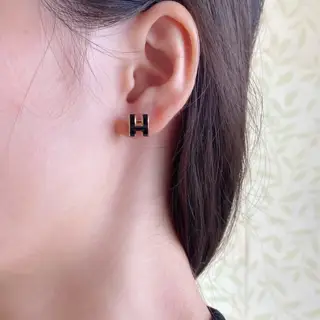Hermès mini H Linlang earrings
