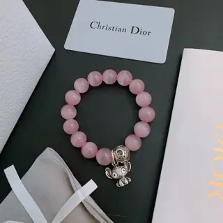 DIOR multi-element agate Thai silver style bracelet