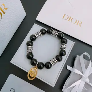 DIOR Multi-element agate Thai silver style bracelet