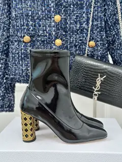 Dior/Dior 24S autumn and winter new round heel short boots